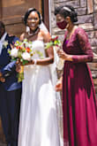 When my sister chose burgundy as the color for her bridesmaids' dresses, I wasn't too sure of how the color would work with our skin tone. I am not much of an online shopper, so being tasked with finding a dress was hard work.
I stumbled on 'Awaken my love burgundy maxi dress' the lace detail was an absolute winner and it was refreshingly unique from the usual bridesmaids dresses, I did however falter on the construction of the back! Though it looked lovely on the model, I am very conservative, not to mention that I wasn't keen on displaying my love handles to the wedding guests, I therefore ordered the one to see how low the back sunk. Thankfully, the back exposure was not as low as I had anticipated, I also figured that we could easily resolve the deep plunge in front and the bare back with a black inner tank top.The fabric isn't as fine but the color is rich and vibrant. I took a video and sent it to my sister, her response was a jaw-dropping 'Wow!'. - Lukundo F.
