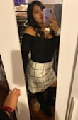 I love the material. Super soft, really comfy. True to size. This was my New Years outfit. Love the skirt!!! Definitely recommend! - Aylin V.