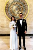 I ordered this dress for my last minute winter wedding ceremony. I didn't expect to love it that much! It was just a little long for me so i got it hemmed. I received a lot of compliments about how elegant i looked. I love this dress and highly recommend it! - Merve P.