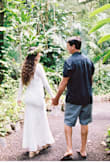 My fiancé and I got engaged in March, COVID hit, and we postponed planning a wedding. Then I got pregnant and at 8 months pregnant in December of 2020, we decided to stop postponing and get married, just us, and have a party with family and friends someday in the near future. I still wanted to wear my dream wedding dress (form fitting, long sleeve, lace, high neck line) but living on a rural island without being able to travel to try on dresses, had no idea what to do. I found Lulus.com and through the chat, they helped me find exactly what I was looking for. I also needed something with fabric that was stretchy enough to accommodate my rapidly growing belly! I ordered three dresses that they suggested, expedited shipping, and this one fit perfectly. I returned the other two without any problems whatsoever and my now husband and I got married a week later. Everyone keeps asking where I got my wedding dress. I'm going to save it to wear at the reception we'll have in the future <3 - Seana W.