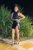 Skirts usually fit me awkwardly because of my hips but baby, this skirt gave me life! It's comfortable, true to size, stretched just a tad bit & overall, it's perfect! Thanks Lulus! - Amber K.