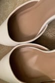 The shoes are so cute but the quality is less than subpar. Fresh out of the box, I see these weird creases at the top of the shoes. Also, the left heel's sole lining seems to already be falling off as there is a huge bubble... and I haven't even gotten a chance to wear these yet, so it's definitely not due to normal wear and tear. If you're looking for cute shoes that'll last for one season, this is it! But if you're looking for a staple item that you can keep in your closet for a loooong time, you should probably keep looking :( - Elizabeth L.