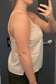 The material was too sheer to wear without a bra, but then you have double straps showing if you do wear a bra which obviously looks tacky. It's also really tight at the bust if you have bigger breasts. Had to return. - Morgan R.
