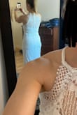 I loved the style of the top and back on this, but the lace seemed cheap (and like it would snag on everything) and didn't fit like other mediums from Lulus usually fit me - just a little too baggy. I didn't understand the tier at the bottom, either. Overall, not for me. - Jenny W.