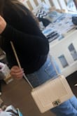 This bag is perfect! I loved the color because it is more of a cream than a white and love the inside as well because of the little "credit card wallet" on the bag and the little pocket for my phone. Love the versatility of styling it since you can wear it shorter like a shoulder bag or a crossbody. Also love the occasion versatility because it can look casual based on the outfit or a fancy dinner look.  It is so worth it and it is a bargain for what you get! Totally recommend! - Xime