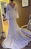 Absolutely blown away by this dress! The slit, the train, the sleeves! wowoooozzzaa! - Denise W.
