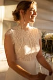 I decided to elope last minute and was having trouble finding a local wedding dress shop that had an appointment that fit with my schedule. I tried on many white dresses from Lulu's but did not love any of them. I ordered this as a last minute dress just to try. I immediately fell in love with the lace but also how heavy and smooth the bottom was. If you are looking for a simple yet elegant wedding dress this is the perfect! - Connor D.