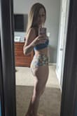 I was so excited for them but I really do not love how cheeky they are. It rides up like a thong when I'm walking. They seem to be true to size. They fit my waist fine. I purchased this with a final sale, otherwise I'd return it. - Courtney C.