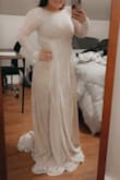 I ordered a few dresses at the same time, all from Lulus, and this was the one I was least excited about. I thought it was nice but I wouldn't like it.
The second I put this on I KNEW I was going to get married in it. It is exactly what I envisioned myself wearing.
The material is buttery soft. The quality is incredible. I am obsessed. I cannot believe I found my DREAM wedding dress for under $200.
I will now be purchasing my bridesmaids dresses, shoes, jewelry and honey moon wardrobe all from Lulus! Cannot recommend this enough. - Rileigh C.