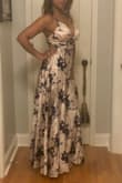 I love the colors satin blue and beige. Very light and true to size. I feel very comfortable in this adorable dress. - Emy D.