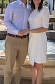 I wore this dress to my city hall wedding; it has a flattering silhouette and is comfortable!
I originally ordered a Small, but it was too tight in the waist/hip area so I exchanged for Medium and it fit well! - BRITTANY B.