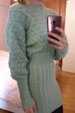 Soft and comfy! The fabric is heavy enough to keep you very warm, so you don't have to wear anything on top. I really loved the color and the cut is very elegant. - Helen A.
