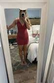 I loved the style of this! It was a little extra snug, and definitely showed every last curve you have on your body, maybe sizing up wouldn't have done so! - Kara W.