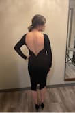 I felt so classy in this dress. Loved the whole fit of it, and loved that I didn't have to wear a bra! Lol. My back also looked great with the low drop. I am super pleased with this dress and definitely will be wearing it again. - Alyssa M.