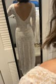 This fit like a glove and was very flattering. I thought about this as a contender but couldn't get past the kind of cheapy lace material. Beautiful dress but a little itchy. - Cristina M.