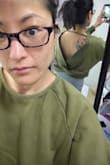The material is a very nice, thick, sweatshirt material and it is perfect for wearing over a cute bralette/sports bra or even going braless! it's thick so no worries about nips showing through the front lol! I definitely want to get this in more colors! - Jessy C.