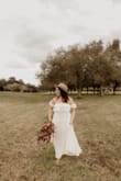 Bought this dress for my engagement photo shoot and couldn't be happier that I did! It fits perfectly and it's very comfortable for an outdoor photo shoot. - Glendaly G.