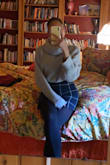 Very cute winter/fall staple. I have longer legs than I do torso so it is tough to find skirts that are short but long enough and this was it for me! The fabric and fit are comfortable for me to move around in, and I usually pair it with control top tights and a turtleneck bodysuit or sweater, and boots. I have it in white also! - Sosothabna N.