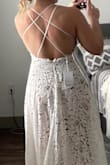 Loved the fit and style of the dress. The lace was a heavier fabric but gave it the weight it needed. The body suit was great. I just know that after a night of drinking and dancing that dealing with a body suit all night would have driven me nuts. - Leena S.