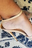This shoe is really beautiful, I was pleasantly surprised by how good it looks. I order a half size bigger because that was all that was available to choose from, really wish that the size 8 was in stock. My arch didn't sit right on the shoe & I didn't feel comfortable walking in them. The heel is really high, so I don't think they would be comfortable to wear all day...they really are more for looks! - Sonia A.
