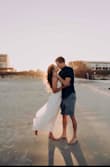 I got this for my beach engagement photo shoot and it was perfect! Fits like a dream and the adjustable straps are great. I got it hemmed to wear barefoot but otherwise no alterations needed. Photographs beautifully and I've gotten so many compliments! - Lyndsey K.