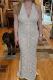 I loved this dress! I was in between a large and extra large based on my measurements, so I went with the extra large to be on the safe side, but I think I could have gone with the large. I had a really hard time deciding between this dress and another one from Lulu's, and I ended up picking a different one, but this one was a close second! - Amanda B.