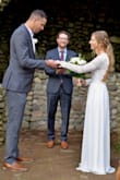 This dress was perfect for our winter elopement! I got so many compliments and it looks way more expensive than it actually was. I was wearing 3" heels and it was pretty long on me but didn't want to pay to get it hemmed, so it was covered in mud by then end... I normally wear a small in Lulus but opted for an XS with their wedding dresses. - Christine S.