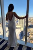 Got this dress among others to try on for my wedding and this was the one without a doubt! Fits perfectly and is very comfortable. Just needed the hem trimmed and a little adjustment of the straps. - Julia P.