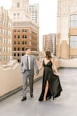 I wore this dress for engagement pictures and I LOVE it! The slit in the leg is super sexy and the adjustable straps were great. If you have a large chest, this dress is difficult to wear, but I found a sticky bra on Amazon and I trimmed it to work for me. I can't wait to wear this dress again! - Shelbi L.