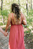This dress was comfortable, lightweight, and versatile! As a bridesmaid in a wedding this worked perfectly, and moving forward I will even be able to wear this for casual evenings out. My chest fit a little funny in this dress so I tacked the front with some dress tape to close some gaping. I would definitely recommend Lulus and this comfortable maxi dress! - Shaylin R.