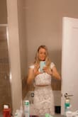 This top/skirt is sooo pretty. I plan to wear it to my bridal shower in the fall. It is very long, will need some high heels, but so worth it! - Leslie H.