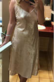 I really loved how I felt in this dress and it was perfect for my mother in laws wedding. It fit my figure quite well the only part that I would change is the bunching by the armpits and there is a piece of fabric on the inside by the chest line, so the fabric kept popping out. But overall I really love this dress and think I'll be able to dress it up or down in the future! - Ellie R.