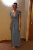 I had been looking everywhere but could not find the perfect dress to wear to my friends semi formal beach wedding. I saw this dress by mistake on Google and instantly fell in love. I was really nervous about the length but this dress made it all the way to my feet and still felt long with heels on.
The slit in the front is sexy and the cleavage line was just enough. If you are debating about buying this, I'd say go for it! I'm so happy that I did!! - Keesha G.