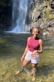 These shorts have stretch to them that truly fit just right. They are easy to wash and still kept their bright color! Such a statement with these. - Makeda W.