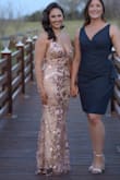 Wore this to my sister in laws wedding and it was STUNNING. The quality was excellent, it was so easy to move in for the dance floor, and I got a ton of compliments! The straps being adjustable really helped the gown to fit like a glove. The dress was worth every penny! - Amanda B.