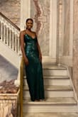I love my dress. I took birthday pics and this was the best choice. The fit, color, and length were perfect. I love how you can adjust the back to fit as needed. No bra was needed. The sequin wasn't scratchy or anything. Perfect. Looking for my next purchase. - ANGEL H.