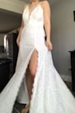 Gorgeous dress. A little loose on my bust but I'm going to alter it. The fabrics are high quality and I feel amazing in it. It's hugging but not too tight. I'm excited to wear this for my mountain top elopement. - Raelle V.