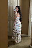 I love the slits & how it fits! It's really flattering and the colors and fabric shouts, "Summer time!" - Astrid A.