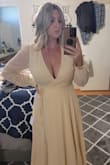 Ordered this on a Sunday and it arrived on Tuesday. We decided to elope last minute and Lulus came through and got this dress to me in 2 days just in time for my elopement on Thursday! It photographs beautifully. I'm big chested and used a cover up for my ceremony. So order up if you are more busty like I am. - Angela P.