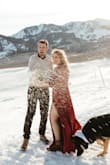 This dress was absolutely perfect for my winter wonderland engagement photos. It was actually quite comfortable and I love the back and the slit. The zipper is a bit difficult so you just have to be careful. Little bit long for my height as well so may need to get it hemmed. - Alyssa N.