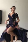 Great dress with a great fit. Highlights all of your best assets :). Perfect for spring and cooler summer days. Thought it might be a bit too long but it wasn't. It's so flowy I kept on twirling the first time I wore it ahaha! Extremely satisfied with the quality of the dress as well as the customer service aaaand shipping! 10/10 would recommend - Zineb S.