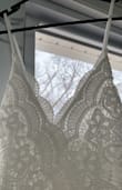 Was looking for a simple yet pretty dress for my backyard wedding in May. This was my 2nd favorite out of 3 that I tried on. I loved the top being lace. The bottom is a lot heavier than expected. I didn't go with this one as it was just missing that wedding feel for me. - Allison B.
