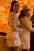A little bit tight on the arms but still doable, received lots of compliments, I ordered a small - Jennifer R.