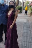 I wore this dress for my graduation from college. It truly matches perfectly the colors from the website and the detail. It fits perfectly and looks beautiful for the occasion. - Luisa D.