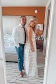 First I was scared that the dress will be too small as I read reviews so I ordered size S. They were too big. I had to order 2 smaller sizes. Lulus is amazingly fast and the best thing are free returns. 
Everything was nicely packed and it comes with cover for dress. 
I got them hemmed in my waist so I did not lost beautiful lace at the end of one layer. I am really short so almost everything has to be hemmed for me. - Jirina P.