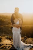 I ordered this dress for my wedding back in July 2020. It shipped/delivered incredibly fast. I wore this dress with some heels, and I did not have to get it hemmed or anything. It fit perfectly. Beautiful wedding dress for an amazing price! - Jacqueline H.
