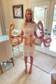 Wore this for my bridal shower and it was perfect. Perfect fit, not too tight. Didn't wear a bra and the coverage was great. Definitely recommend!!!! - Stephanie S.