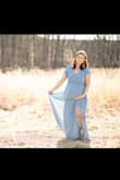 I got this dress for my maternity photos and it was perfect! I originally purchased and XL and the customer service team was phenomenal when I had to trade it out for a large. It ended up being perfect and fit my bump so well. - Jessica G.