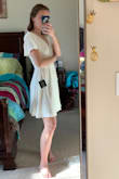 I love this dress! It fits perfectly and is super comfortable. It's lightweight, quality material, and I feel delicate and graceful when I wear it. (I am 5'4".) - Veronica R.