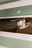 I wore this skirt for my engagement pictures and it is super cute when dressed up! It was a little tight at the top but not enough to size up! The material is thick and so soft! - Heather G.